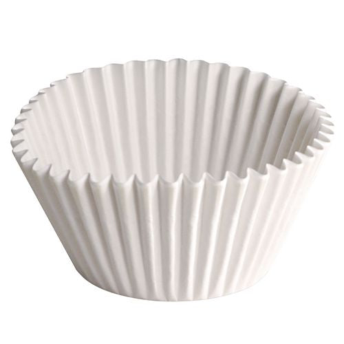 Image of Hoffmaster® 610070 Fluted Bake Cups, 2.25" Diameter x 1.88" h, White, Paper, 500/Pack, 20 Packs/Carton