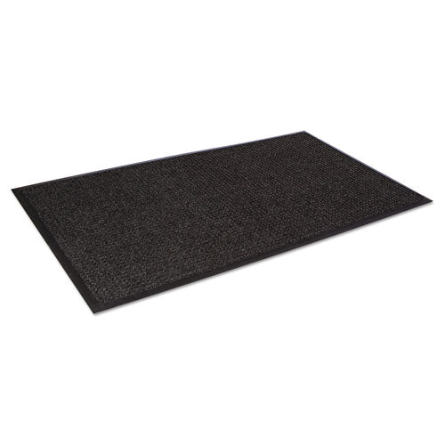 Image of Crown Super-Soaker Wiper Mat With Gripper Bottom, Polypropylene, 36 X 120, Charcoal