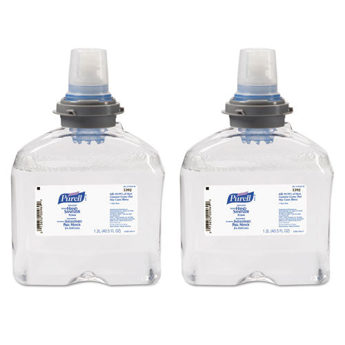 Image of PURELL® 5392-02 Advanced Hand Sanitizer TFX Refill, Foam 1,200 mL, Unscented