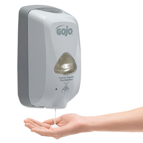 Image of GOJO® 5665-02 Tfx Green Certified Foam Hand Cleaner Refill, Unscented, 1,200 Ml, 2/carton