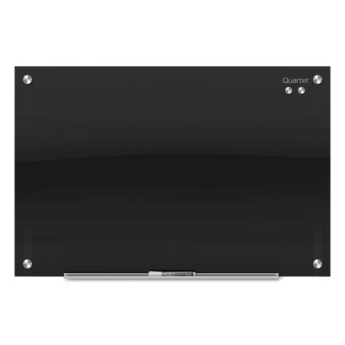 Image of Quartet® G7248B-A Infinity Magnetic Glass Marker Board, 72" x 48", Black Surface
