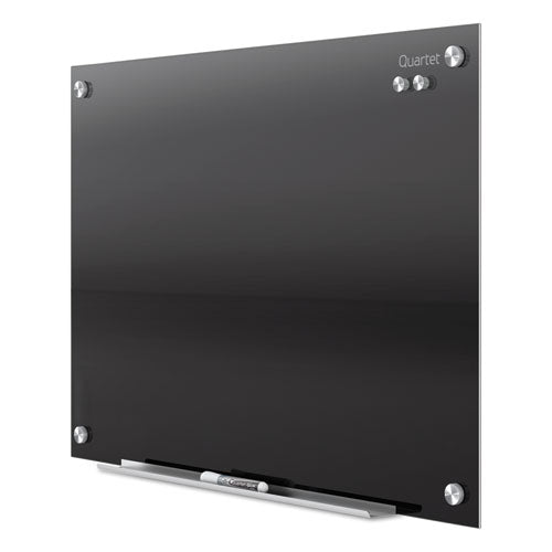 Image of Quartet® G7248B-A Infinity Magnetic Glass Marker Board, 72" x 48", Black Surface