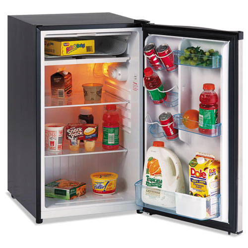 Image of Avanti RM4436SS 4.4 Cf Refrigerator, 19 1/2"w X 22"d X 33"h, Black/stainless Steel