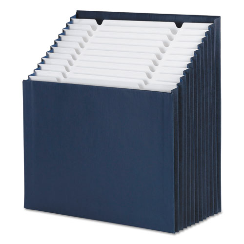 Image of Smead 70211 Stadium File, 12 Sections, 1/12-Cut Tabs, Letter Size, Navy