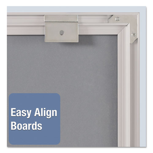 Image of Quartet® 33705 Matrix Employee In/Out Board, Vertical, 36-Person Tracking, 34" x 23", White Surface, Satin Aluminum Frame