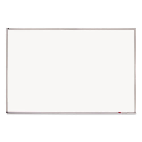 Image of Quartet® PPA408 Porcelain Magnetic Whiteboard, 96" x 48", White Surface, Satin Aluminum Frame