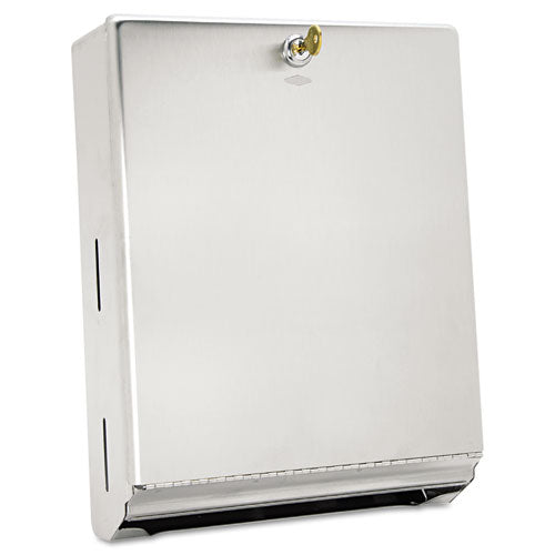 Image of Bobrick B-262 Surface-Mounted Paper Towel Dispenser, 10.75 X 4 X 14, Stainless Steel