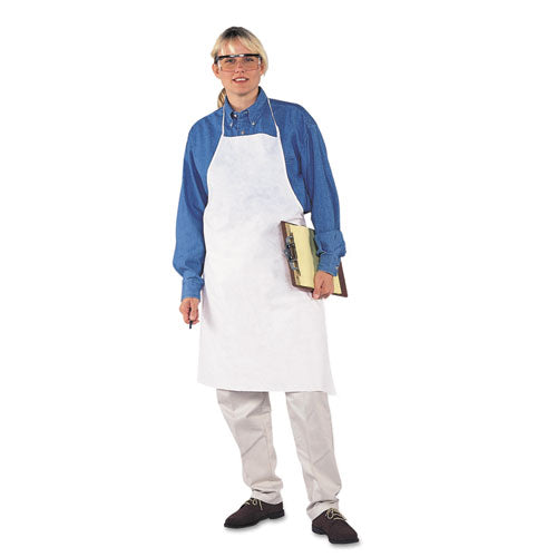 Image of KleenGuard KCC 44481 A40 Liquid/Particle Protection Apron, Film Laminate, 28 x 40, White, 100/Carton