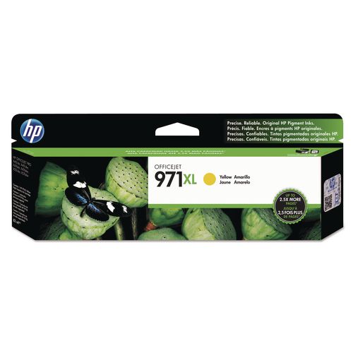 Image of HP CN628AM HP 971xl, (cn628am) High-Yield Yellow Original Ink Cartridge