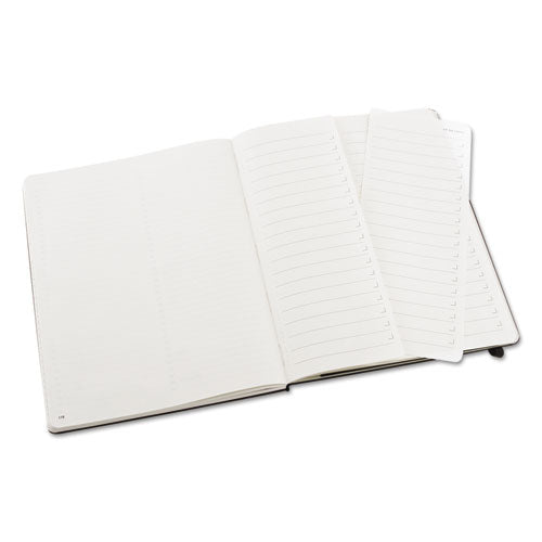 Image of Moleskine® 620800 Professional Notebook, 1-Subject, Narrow Rule, Black Hardcover, (192) 9.75 x 7.5 Sheets