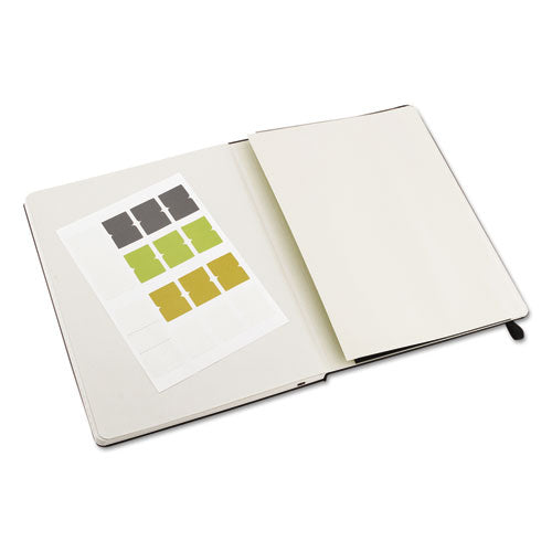 Image of Moleskine® 620800 Professional Notebook, 1-Subject, Narrow Rule, Black Hardcover, (192) 9.75 x 7.5 Sheets