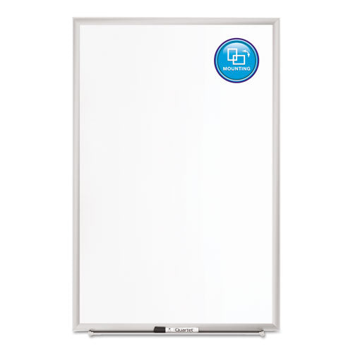 Image of Quartet® 2548 Classic Series Porcelain Magnetic Dry Erase Board, 96" x 48", White Surface, Satin Aluminum Frame