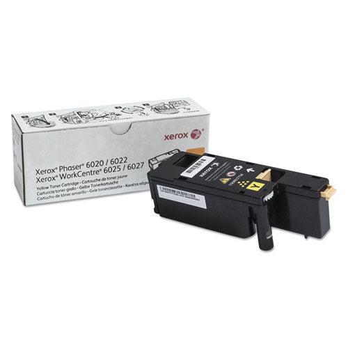 Image of Xerox® XER106R02758 106r02758 Toner, 1,000 Page-Yield, Yellow