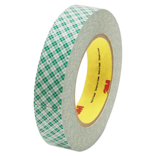 Image of 3M 410M Double-Coated Tissue Tape, 3" Core, 1" X 36 Yds, White