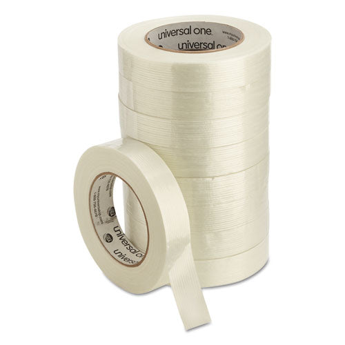 Image of Universal® UNV78001 190# Medium Grade Filament Tape, 3" Core, 24 Mm X 54.8 M, Clear