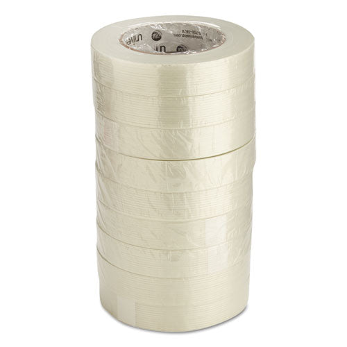 Image of Universal® UNV78001 190# Medium Grade Filament Tape, 3" Core, 24 Mm X 54.8 M, Clear