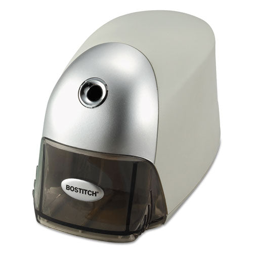 Image of Bostitch® BOSEPS8HDGRY Quietsharp Executive Electric Pencil Sharpener, Ac-Powered, 4 X 7.5 X 5, Gray