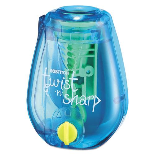 Image of Bostitch® PS1-ADJ TWIST-N-SHARP PENCIL SHARPENER, ONE-HOLE, 3.5 X 1.25 X 5.5, RANDOMLY ASSORTED COLORS