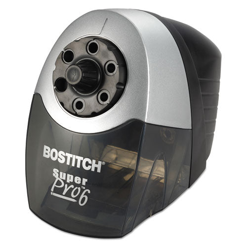 Image of Bostitch® EPS12HC Super Pro 6 Commercial Electric Pencil Sharpener, Ac-Powered, 6.13 X 10.69 X 9, Gray/black