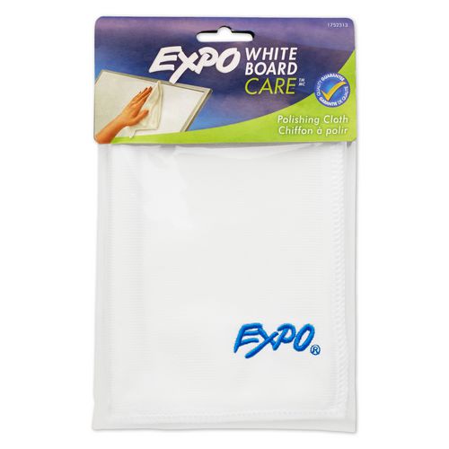 Image of EXPO® 1752313 Microfiber Cleaning Cloth, 1-Ply, 12 x 12, Unscented, White