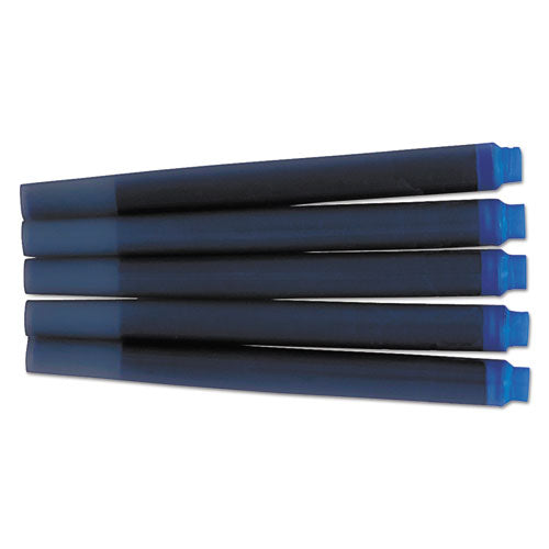Image of Parker® 1950208 Refill Cartridge for Parker Washable Ink Fountain Pens, Blue Ink, 5/Pack
