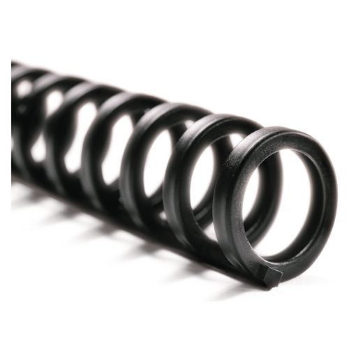 Image of GBC® 2515660 ProClick Easy Edit Spines for 11 x 8.5 Documents, 32 Rings, 0.5" (85-Sheet) Capacity, Black, 25/Pack