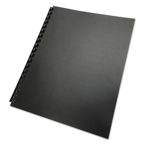 Image of GBC® 25818 100% Recycled Poly Binding Cover, Plastic, Square Corners, 11 x 8.5, Black, 25/Pack