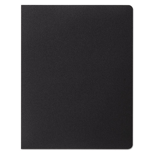 Image of GBC® 25703 Opaque Plastic Presentation Covers for Binding Systems, Plastic, Round Corners, 11.25 x 8.75, Black, 25/Pack