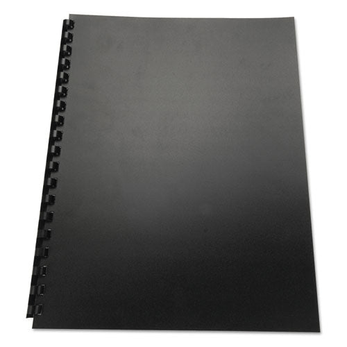 Image of GBC® 25818 100% Recycled Poly Binding Cover, Plastic, Square Corners, 11 x 8.5, Black, 25/Pack