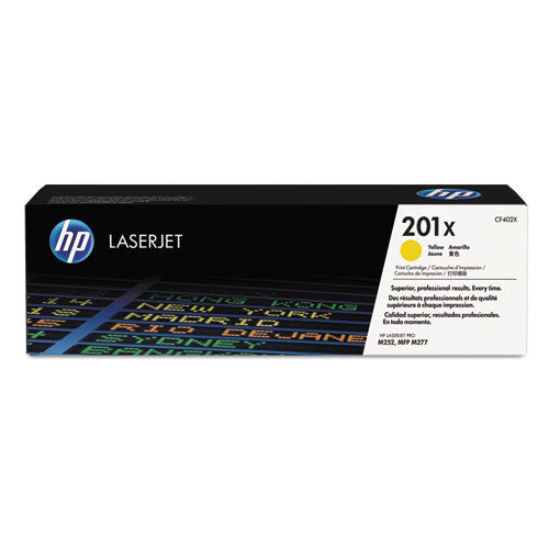 Image of HP CF402X HP 201x, (cf402x) High-Yield Yellow Original Laserjet Toner Cartridge