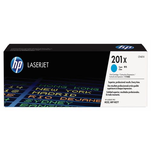 Image of HP CF401X HP 201x, (cf401x) High-Yield Cyan Original Laserjet Toner Cartridge