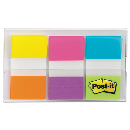 Image of Post-it® Flags 680-EG-ALT Page Flags In Portable Dispenser, Assorted Brights, 60 Flags/pack