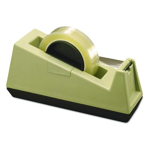 Image of Scotch® C25 Heavy-Duty Weighted Desktop Tape Dispenser, 3" Core, Plastic, Putty/brown
