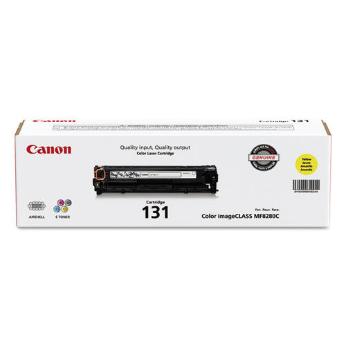 Image of Canon® 6269B001 6269b001 (crg-131) Toner, 1,500 Page-Yield, Yellow