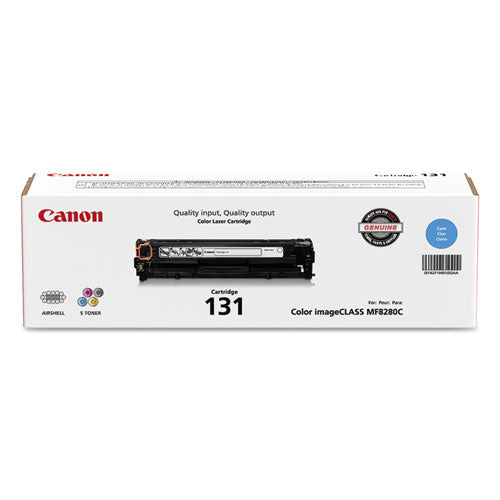 Image of Canon® 6271B001 6271b001 (crg-131) Toner, 1,500 Page-Yield, Cyan