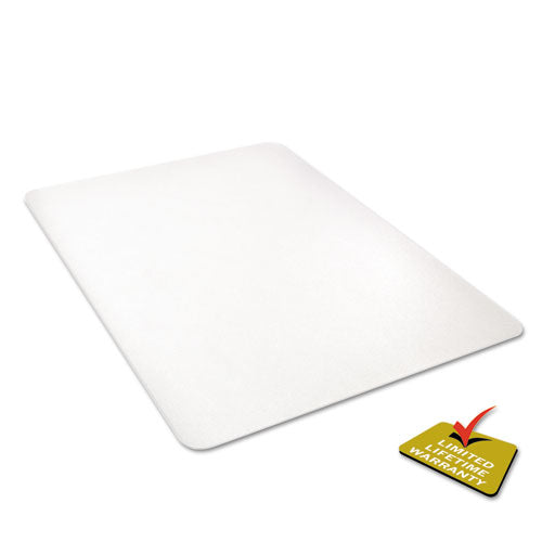 Image of deflecto® CM21242PC Clear All Day Use Chair Mat for Hard Floors, Rectangular, Straight Edges, 45" x 53", Clear