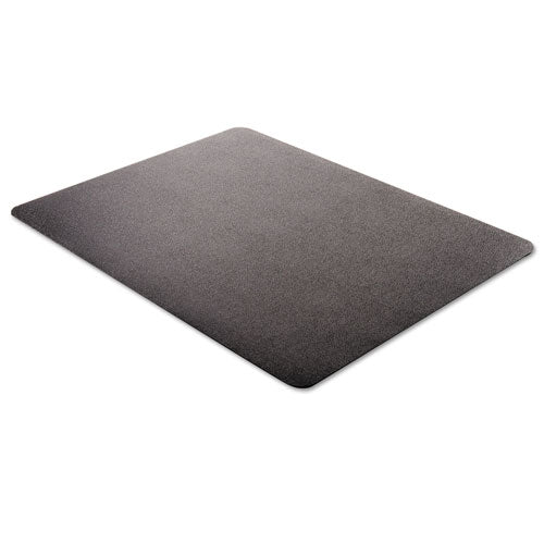 Image of deflecto® CM21242BLK EconoMat Non-Studded All Day Use Chair Mat for Hard Floors, Rectangular, 45" x 53", Black, Ships Flat