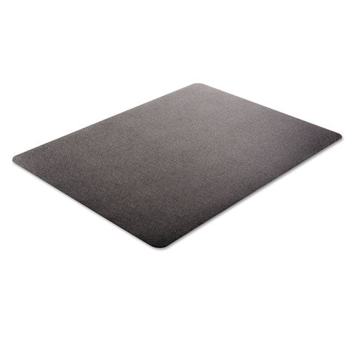 Image of deflecto® CM21242BLK EconoMat Non-Studded All Day Use Chair Mat for Hard Floors, Rectangular, 45" x 53", Black, Ships Flat