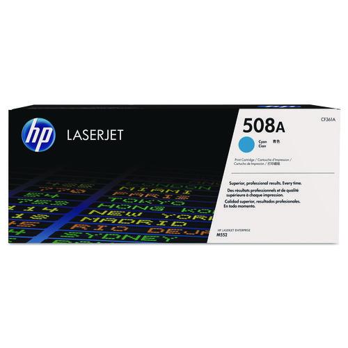 Image of HP CF361A HP 508a, (cf361a) Cyan Original Laserjet Toner Cartridge