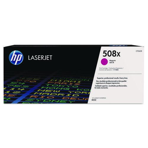 Image of HP CF363X HP 508x, (cf363x) High-Yield Magenta Original Laserjet Toner Cartridge