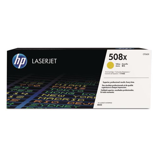 Image of HP CF362X HP 508x, (cf362x) High-Yield Yellow Original Laserjet Toner Cartridge