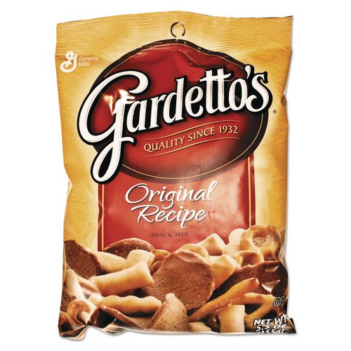 Image of General Mills GEM14868 Gardetto's Snack Mix, Original Flavor, 5.5 Oz Bag, 7/box
