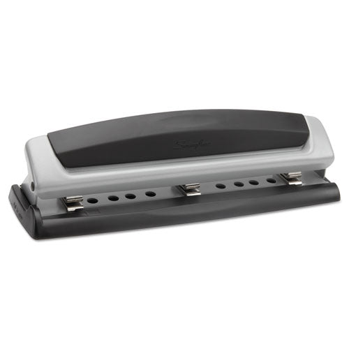 Image of Swingline® A7074037D 10-Sheet Precision Pro Desktop Two- To Three-Hole Punch, 9/32" Holes