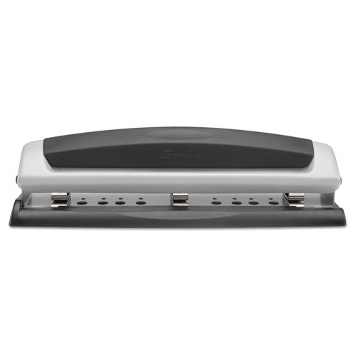 Image of Swingline® A7074037D 10-Sheet Precision Pro Desktop Two- To Three-Hole Punch, 9/32" Holes
