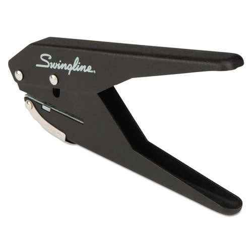 Image of Swingline® 74017 20-Sheet Low Force One-Hole Punch, 9/32" Holes, Black