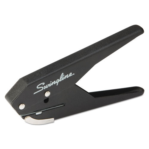 Image of Swingline® 74017 20-Sheet Low Force One-Hole Punch, 9/32" Holes, Black