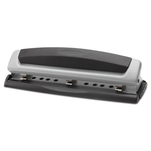 Image of Swingline® A7074037D 10-Sheet Precision Pro Desktop Two- To Three-Hole Punch, 9/32" Holes