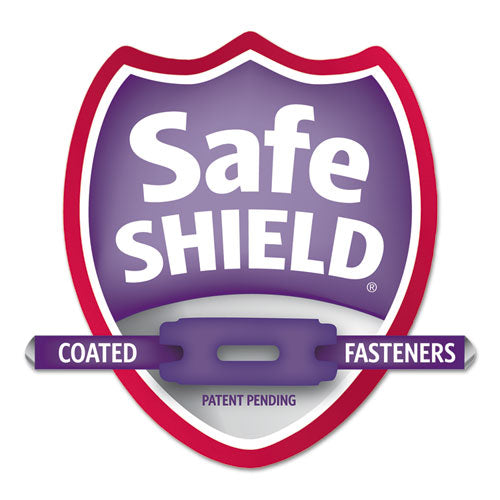 Image of Smead Four-Section Pressboard Top Tab Classification Folders, Four SafeSHIELD Fasteners, 1 Divider, Letter Size, Yellow, 10/Box