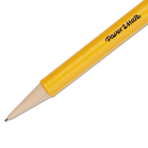 Image of Paper Mate® 3030131C Sharpwriter Mechanical Pencil, 0.7 mm, HB (#2), Black Lead, Classic Yellow Barrel, Dozen