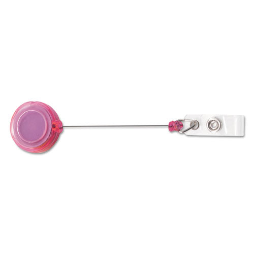 Image of Advantus 91161 Deluxe Retractable Id Card Reel, 30" Extension, Assorted Colors, 20/pack